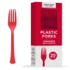 Party City Heavy-Duty Plastic Forks, 20Ct| Get Axed