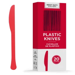 Party City Heavy-Duty Plastic Knives, 20Ct| Get Axed