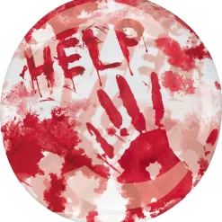 Party City Help Blood Splatter Plastic Balloon, 18In - Clearz| Balloons