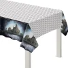 Party City Hogwarts Plastic Table Cover, 54In X 96In - Harry Potter| Tableware & Serveware
