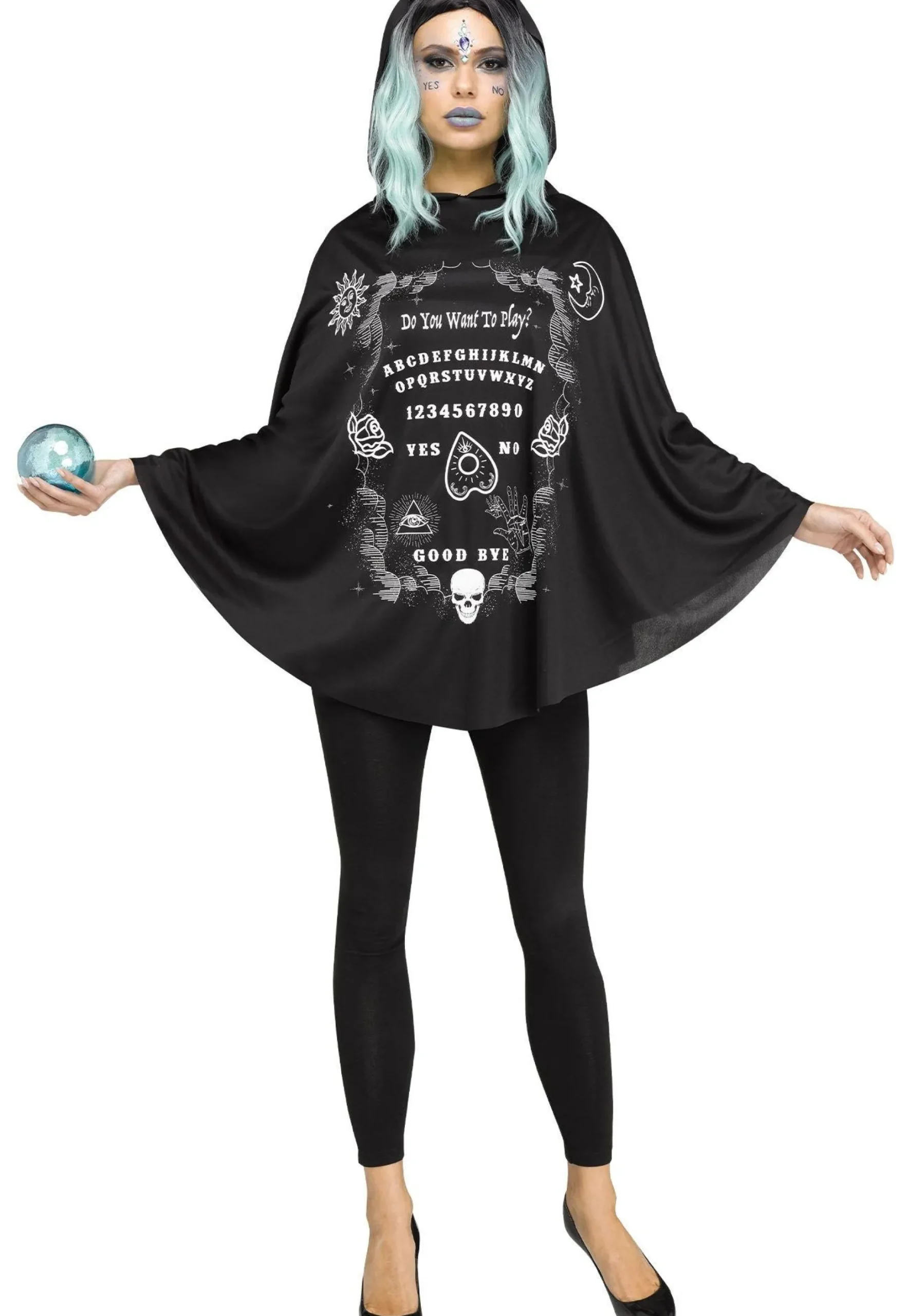 New Hooded Spirit Board Poncho For Adults Capes, Robes