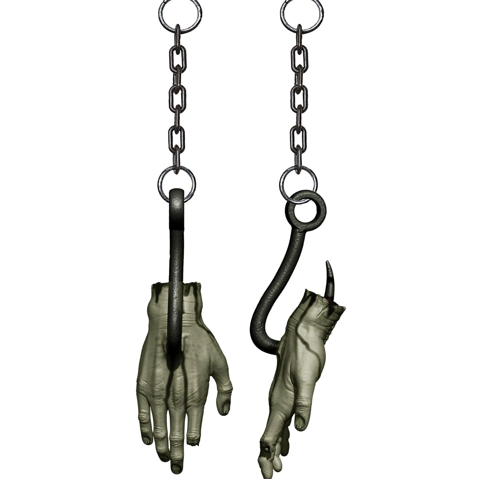 Party City Hooked Bloody Zombie Hand Plastic Hanging Decoration, 12.5In| Get Axed