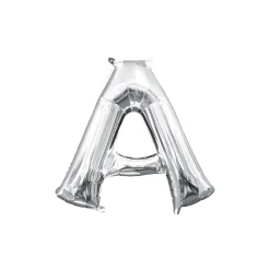 Party City 13In Air-Filled Silver Letter Balloon (A)| Balloons
