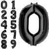 Party City 34In Black Number Balloon (0)| Balloons