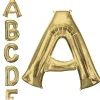 Party City 34In White Gold Letter Balloon (A)| Balloons