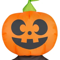 Party City Inflatable Halloween Pumpkin Boy Decoration, 19.6In| Spooky Friends