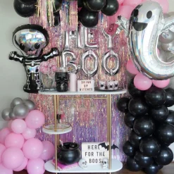 Party City Iridescent Friendly Ghost Foil Balloon, 25In X 28In - Halloween| Trunk Or Treat