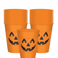 Party City Jack-O'-Lantern Cups 25Ct| Spooky Friends