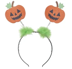 New Jack-O'-Lantern Head Bopper Headbands, Tails
