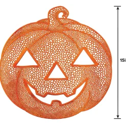 Party City Jack-O'-Lantern Vinyl Placemat, 15In| Home Décor