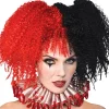 Cheap Jesterina Red & Black Wig Wigs