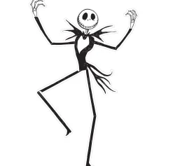 Party City Jointed Jack Skellington Cutout - The Nightmare Before Christmas| The Nightmare Before Christmas
