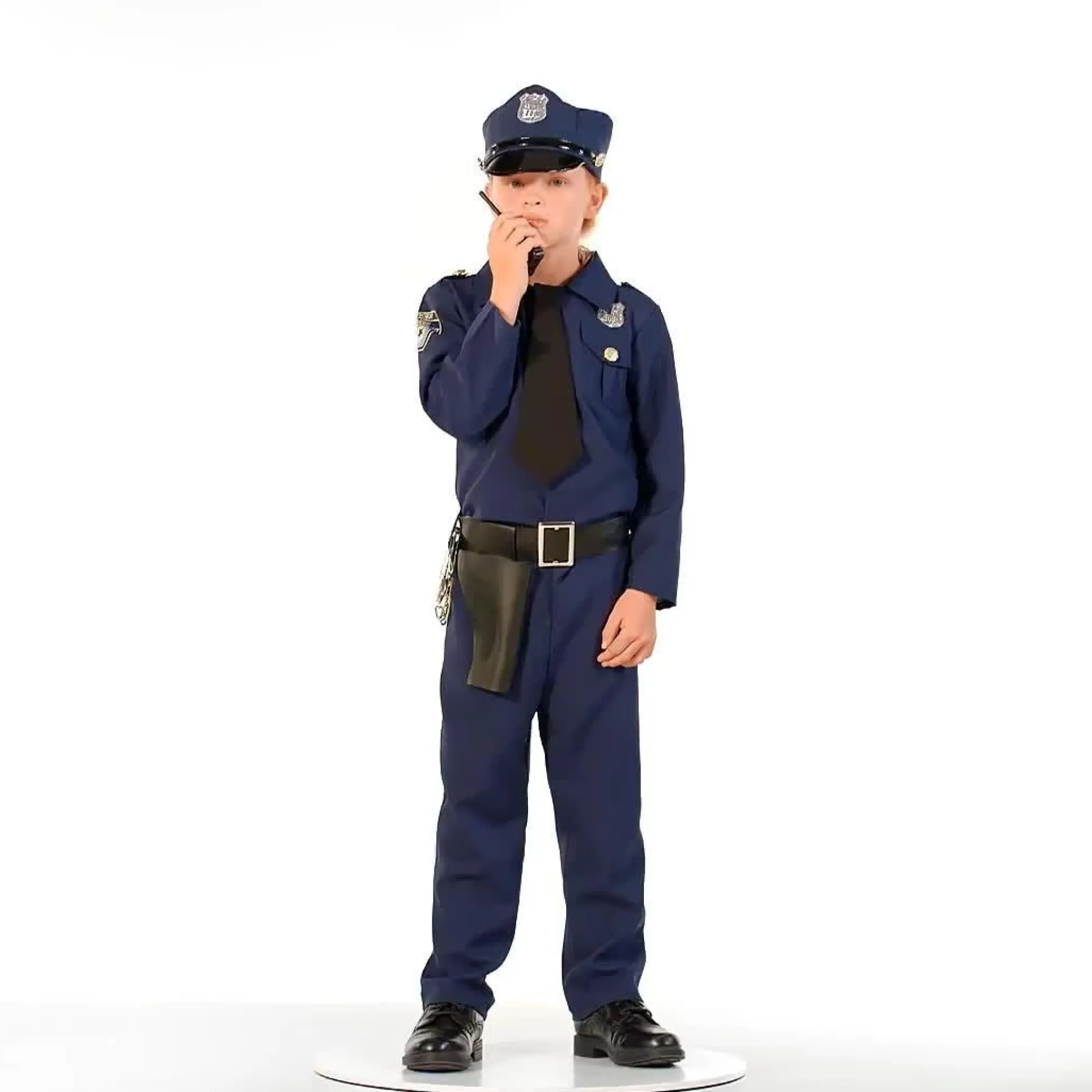 Party City Kids' Classic Police Officer Deluxe Costume|Boy Career