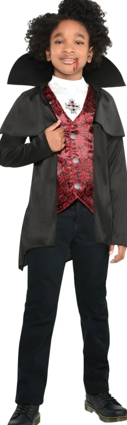 Party City Kids' Dark Count Vampire Costume|Boy Scary