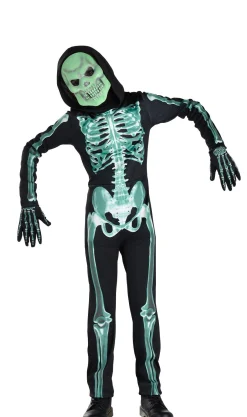 Party City Kids' Glow-In-The-Dark Skeleton Costume|Boy Scary