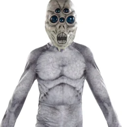 Party City Kids' Gray Many-Eyed Alien Illusion Costume|Boy Scary