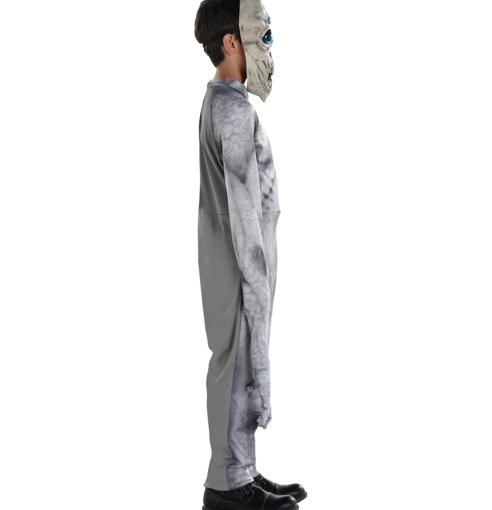 Party City Kids' Gray Many-Eyed Alien Illusion Costume|Boy Scary