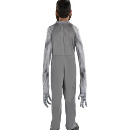 Party City Kids' Gray Many-Eyed Alien Illusion Costume|Boy Scary