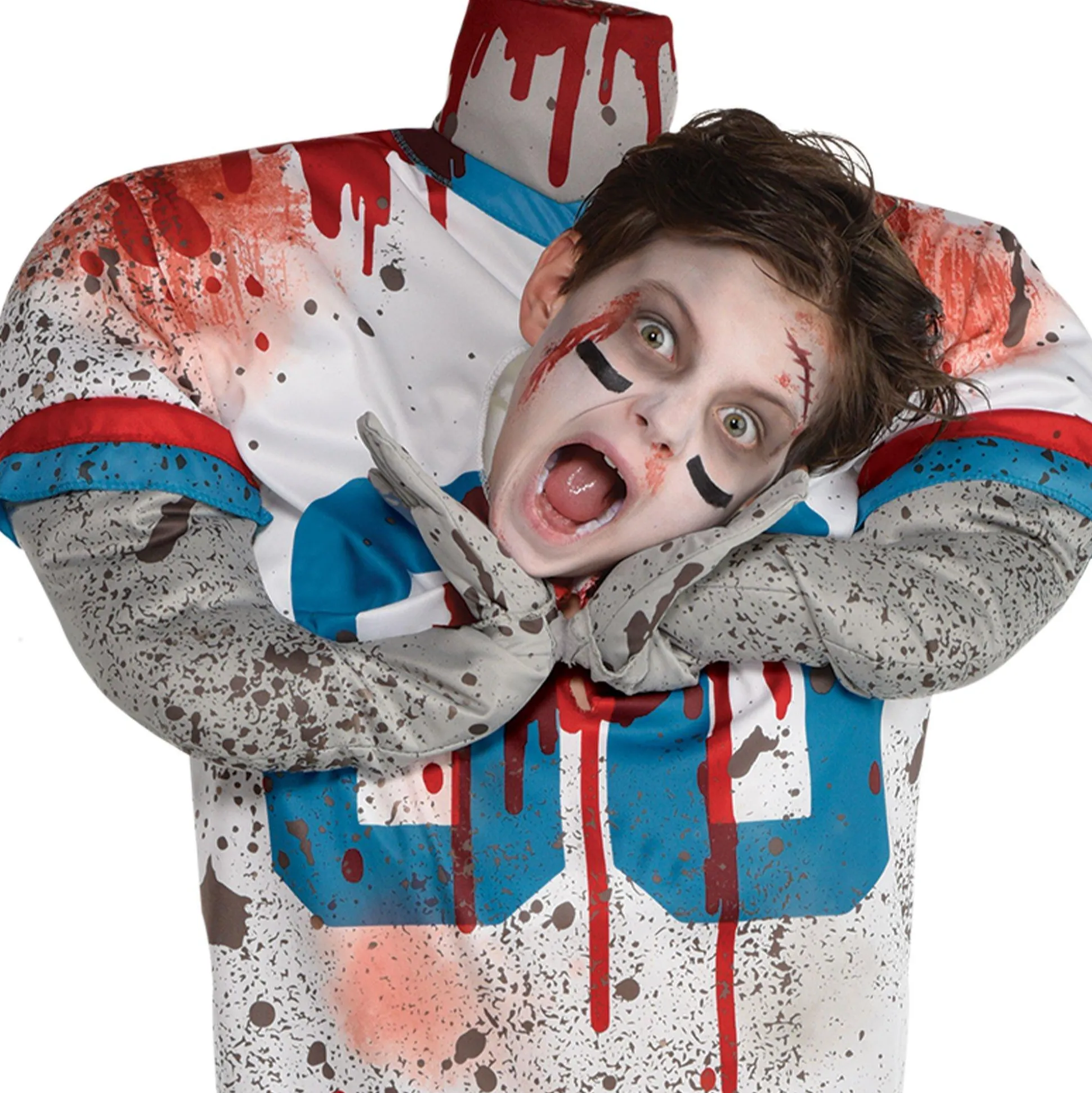 Party City Kids' Headless Football Player Illusion Costume|Boy Scary
