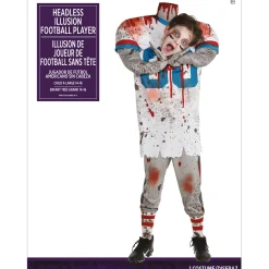 Party City Kids' Headless Football Player Illusion Costume|Boy Scary