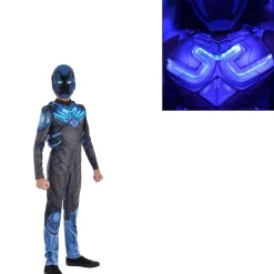 Party City Kids' Light-Up Blue Beetle Costume - Blue Beetle Movie|Boy Superhero