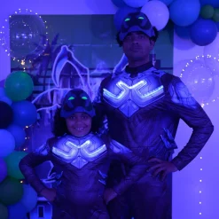 Party City Kids' Light-Up Blue Beetle Costume - Blue Beetle Movie|Boy Superhero