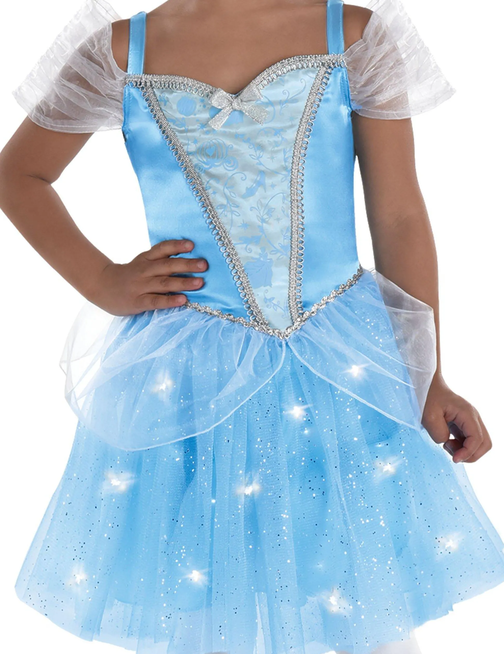 Party City Kids' Light-Up Cinderella Costume - Disney Cinderella|Girl Disney Princess