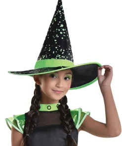 Party City Kids' Midnight Witch Glow-In-The-Dark Costume|Girl Witch