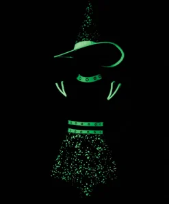 Party City Kids' Midnight Witch Glow-In-The-Dark Costume|Girl Witch