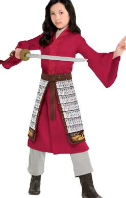 Party City Kids' Mulan Deluxe Costume - Mulan Live-Action|Girl Disney Princess