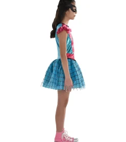 Party City Kids' Pink & Blue Spider-Girl Costume - Marvel|Girl Superhero