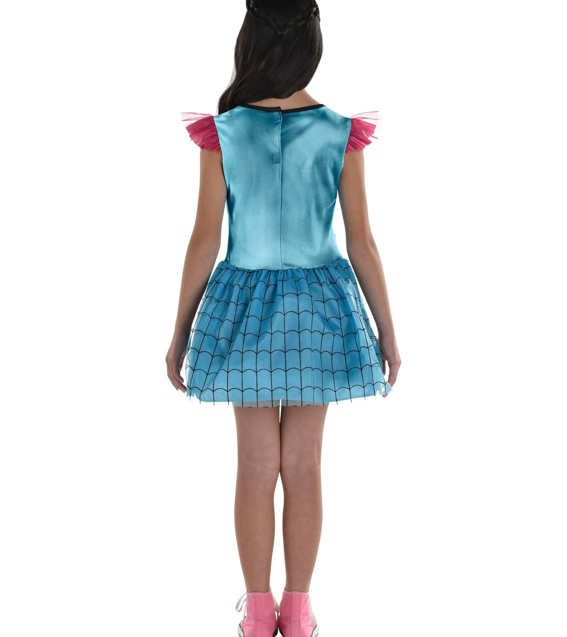Party City Kids' Pink & Blue Spider-Girl Costume - Marvel|Girl Superhero