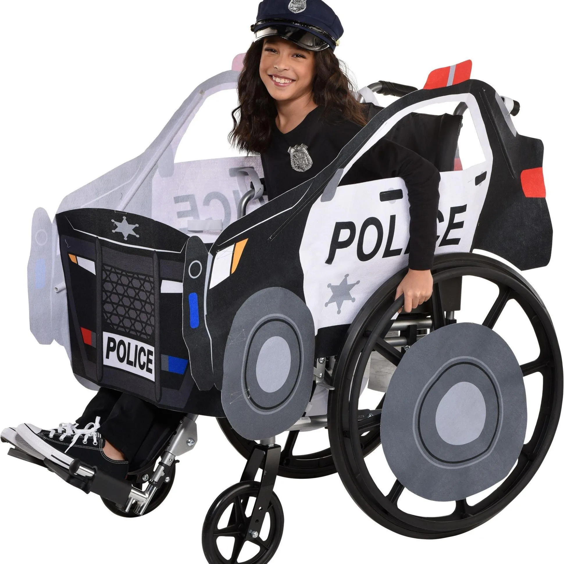 Party City Kids' Police Car Wheelchair Costume|Boy Career