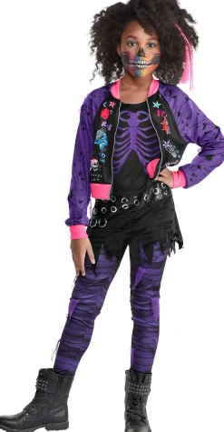 Party City Kids' Punk Zombie Costume|Girl Scary
