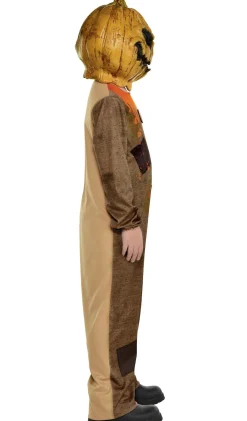 Party City Kids' Rotten Pumpkin Scarecrow Costume|Boy Scary
