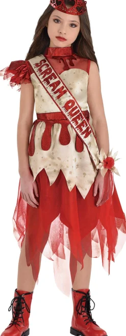 Party City Kids' Scream Queen Costume|Girl Scary