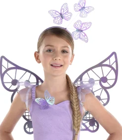 Party City Kids' Shimmering Butterfly Costume|Girl Animal & Bug