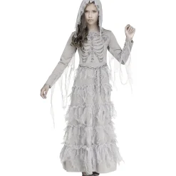 Party City Kids' Skeleton Ghost Costume|Girl Scary