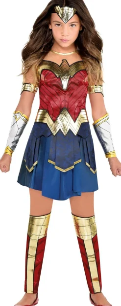 Party City Kids' Wonder Woman Deluxe Costume - Ww 1984|Girl Superhero