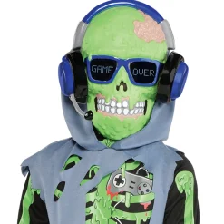 Party City Kids' Zombie Gamer Glow-In-The-Dark Costume|Boy Scary