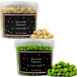 Best Kiwi Green & White Team Colors Gourmet Popcorn, 40Oz - Green Apple & Sweet Kettle Candy Buffet By Color