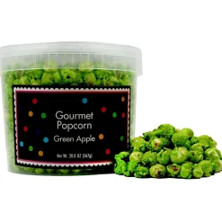 Best Kiwi Green & White Team Colors Gourmet Popcorn, 40Oz - Green Apple & Sweet Kettle Candy Buffet By Color