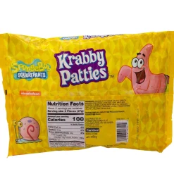 New Krabby Patty Gummy Candy Bag, 5.08Oz - Spongebob Squarepants Bulk Candy