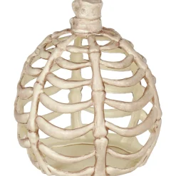 Party City Large Bone Plastic Pumpkin, 11In| Boneyard Glam