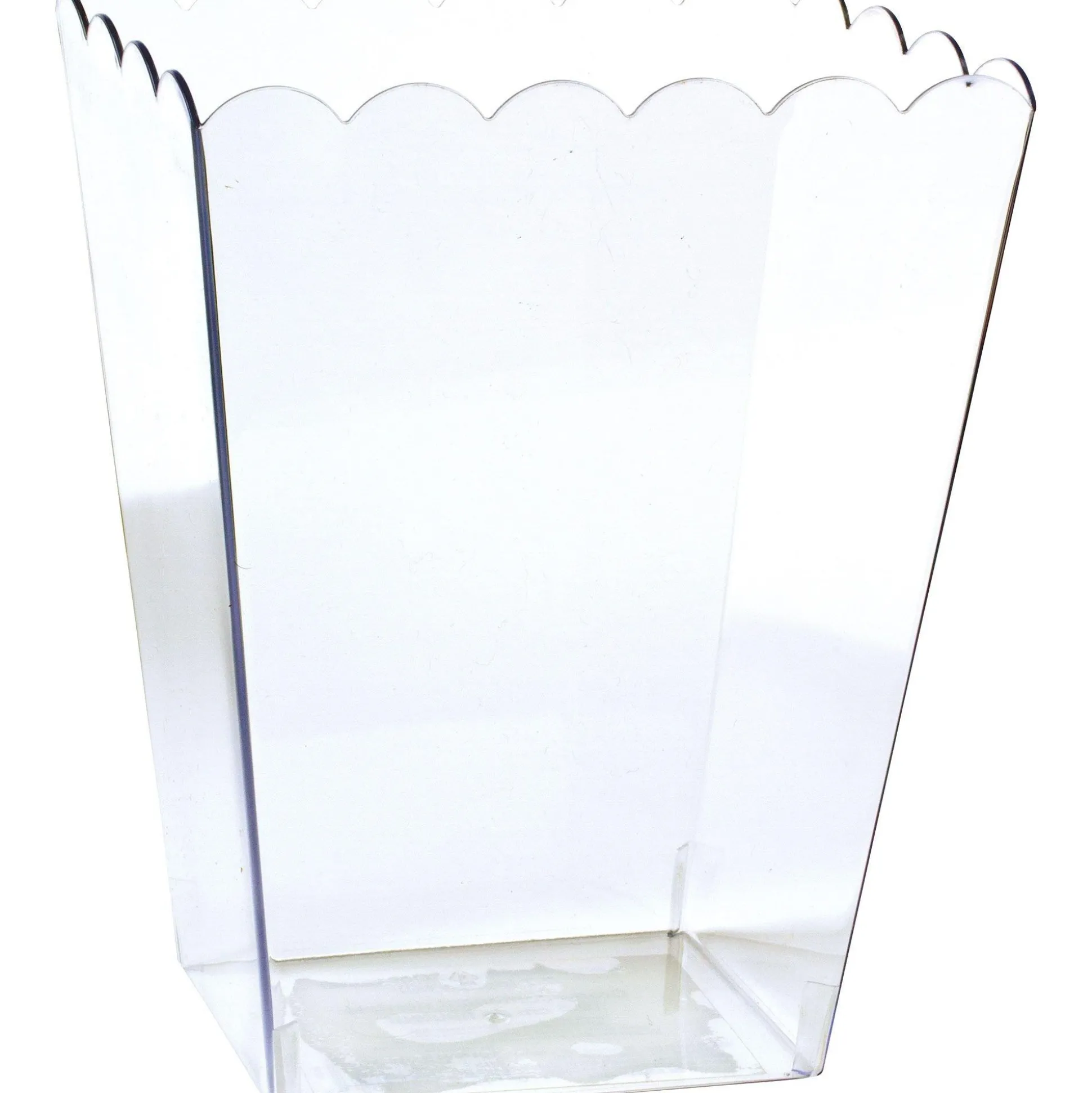Best Large Clear Plastic Scalloped Container Candy Buffet By Color