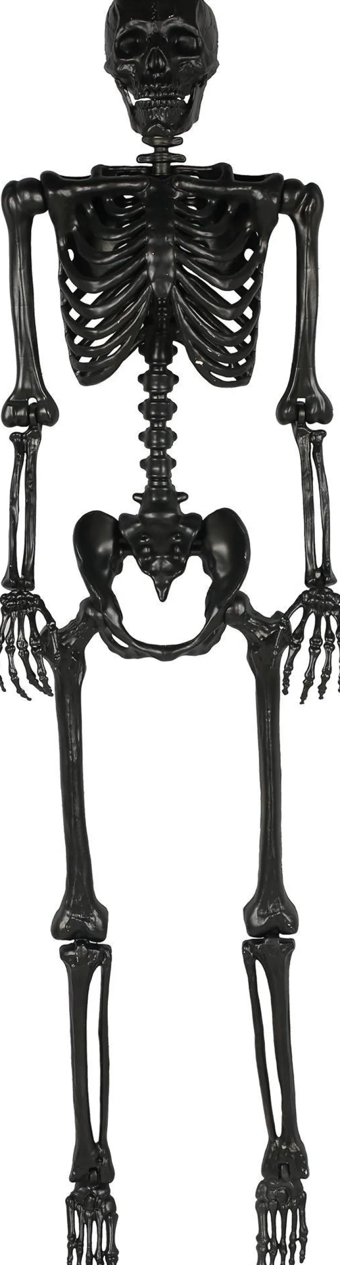 Party City Life-Size Poseable Skeleton, Black, 5Ft - Halloween Decoration| Boneyard Glam