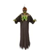 Party City Light-Up & Talking Jack-O'-Lantern Ghoul Hanging Decoration, 6Ft| Hanging Props