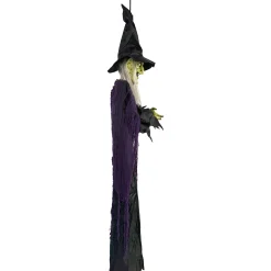 Party City Light-Up Cackling Witch Hanging Halloween Decoration, 6Ft| Hanging Decorations