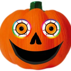 Party City Light-Up Color Changing Pumpkin Eyeballs 2Ct| Strobe Lights & Black Lights