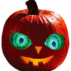 Party City Light-Up Green Jack-O'-Lantern Eyes| Pumpkin Carving Kits
